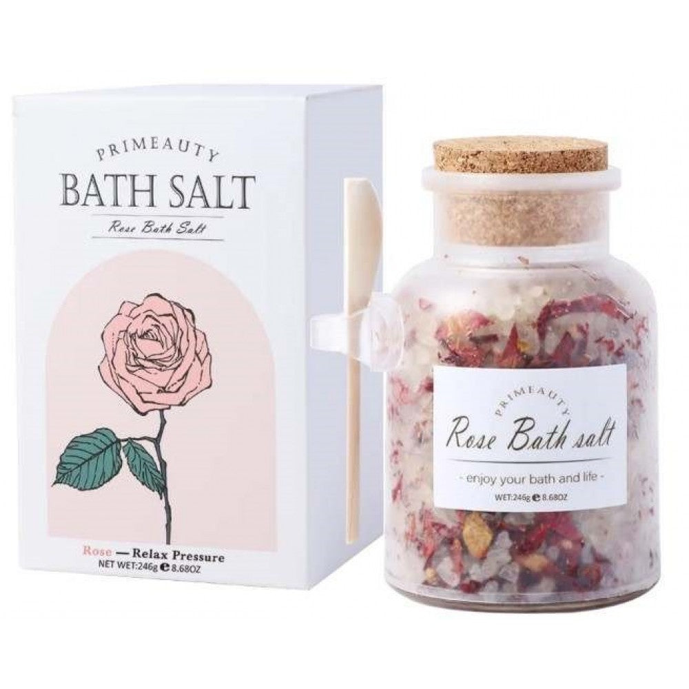 Conjunto de cristais de sal de banho do Mar Morto, Fragrância de Lavanda, Rosa, Camomila