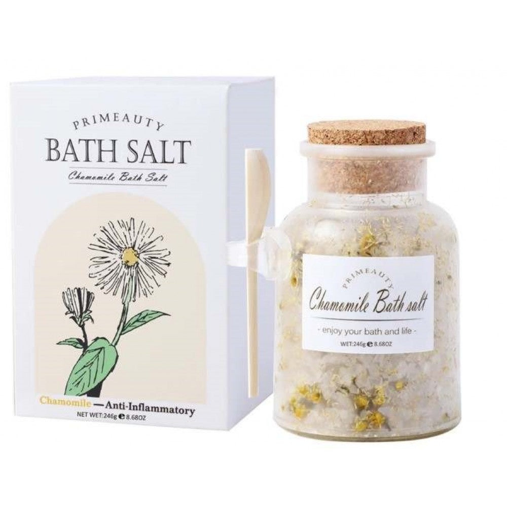 Conjunto de cristais de sal de banho do Mar Morto, Fragrância de Lavanda, Rosa, Camomila