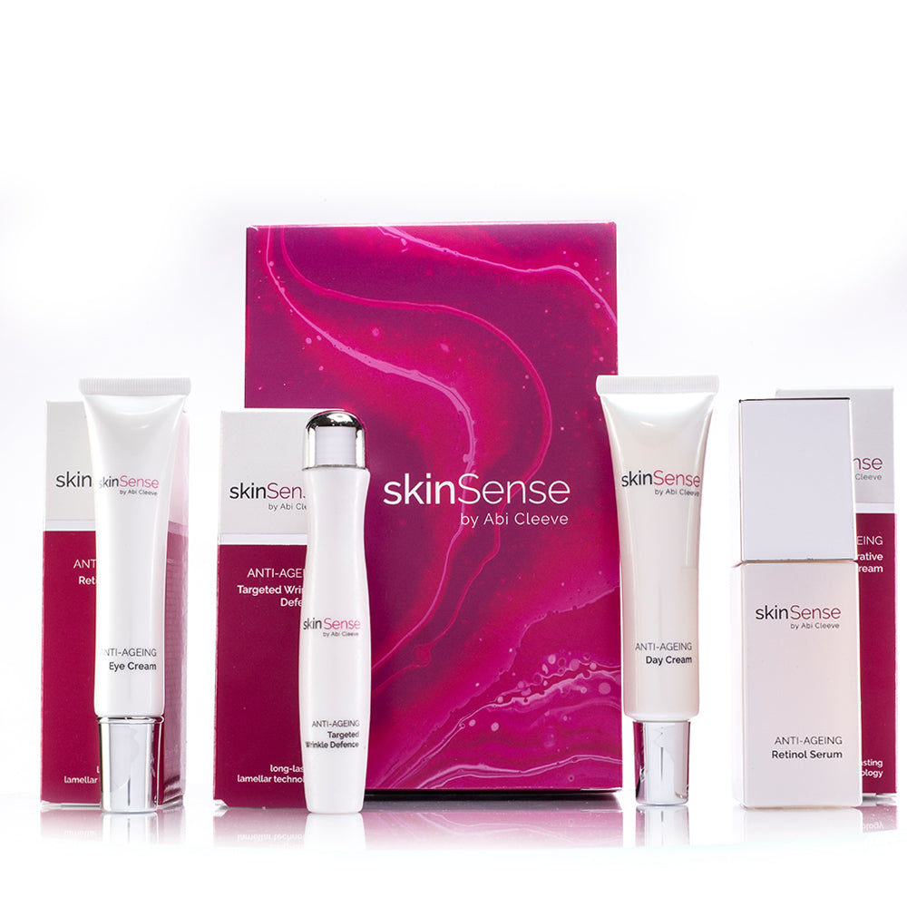 Coleção de 4 peças de tratamento antienvelhecimento SkinSense