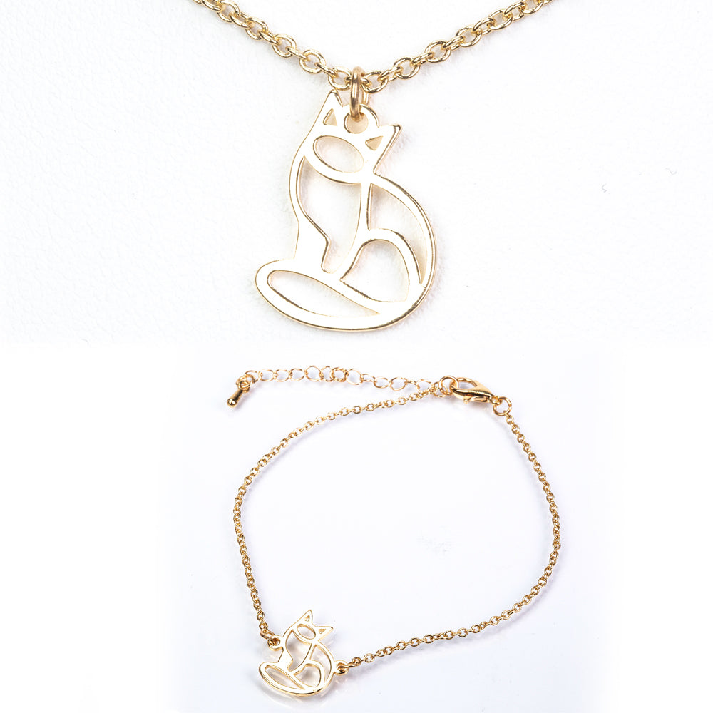 Conjunto de joias Espírito Animal (colar + pulseira)