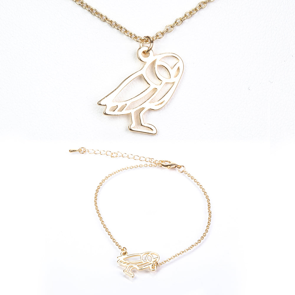 Conjunto de joias Espírito Animal (colar + pulseira)