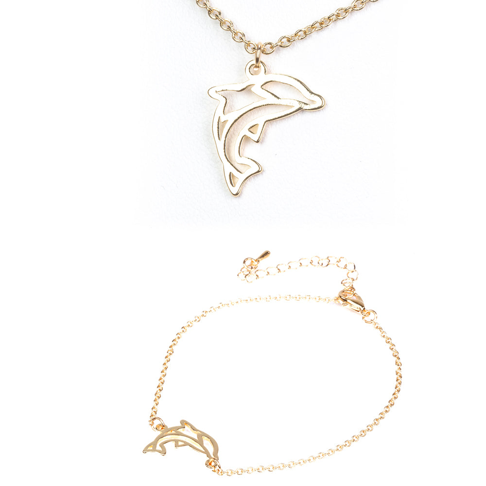 Conjunto de joias Espírito Animal (colar + pulseira)