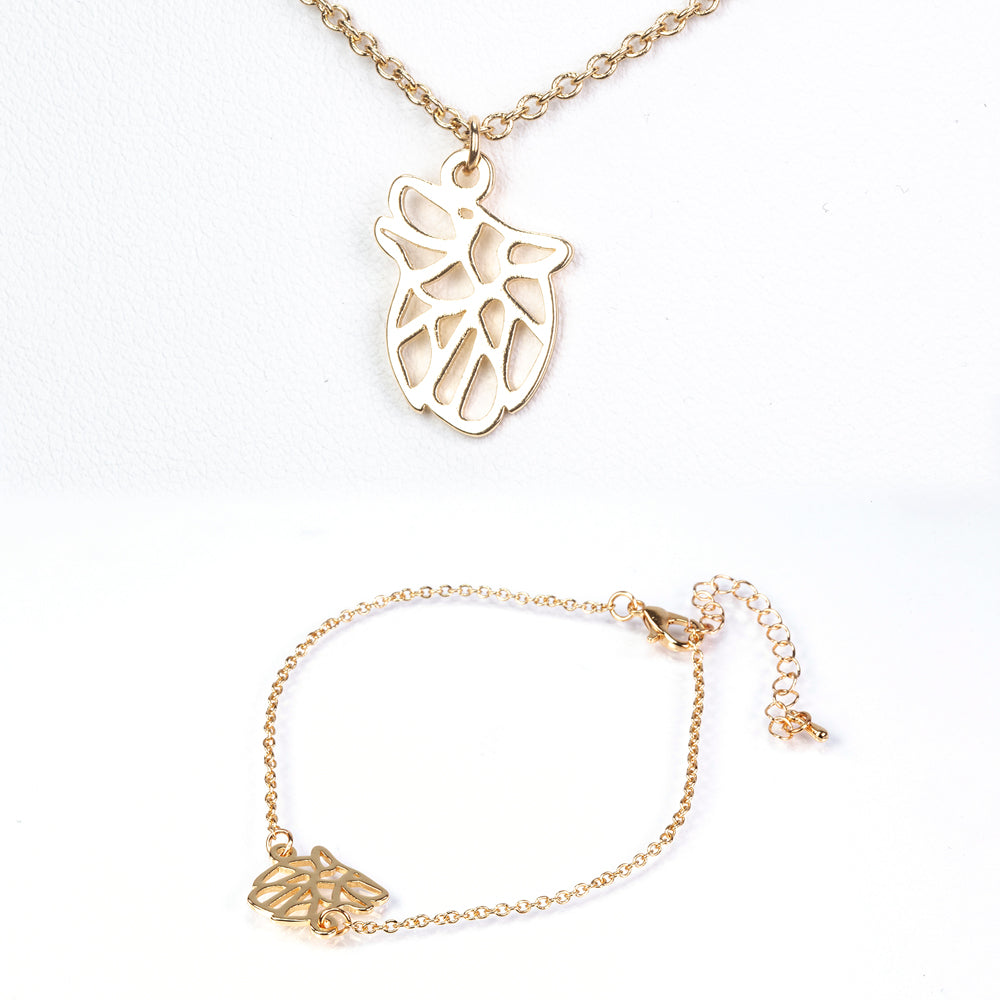 Conjunto de joias Espírito Animal (colar + pulseira)