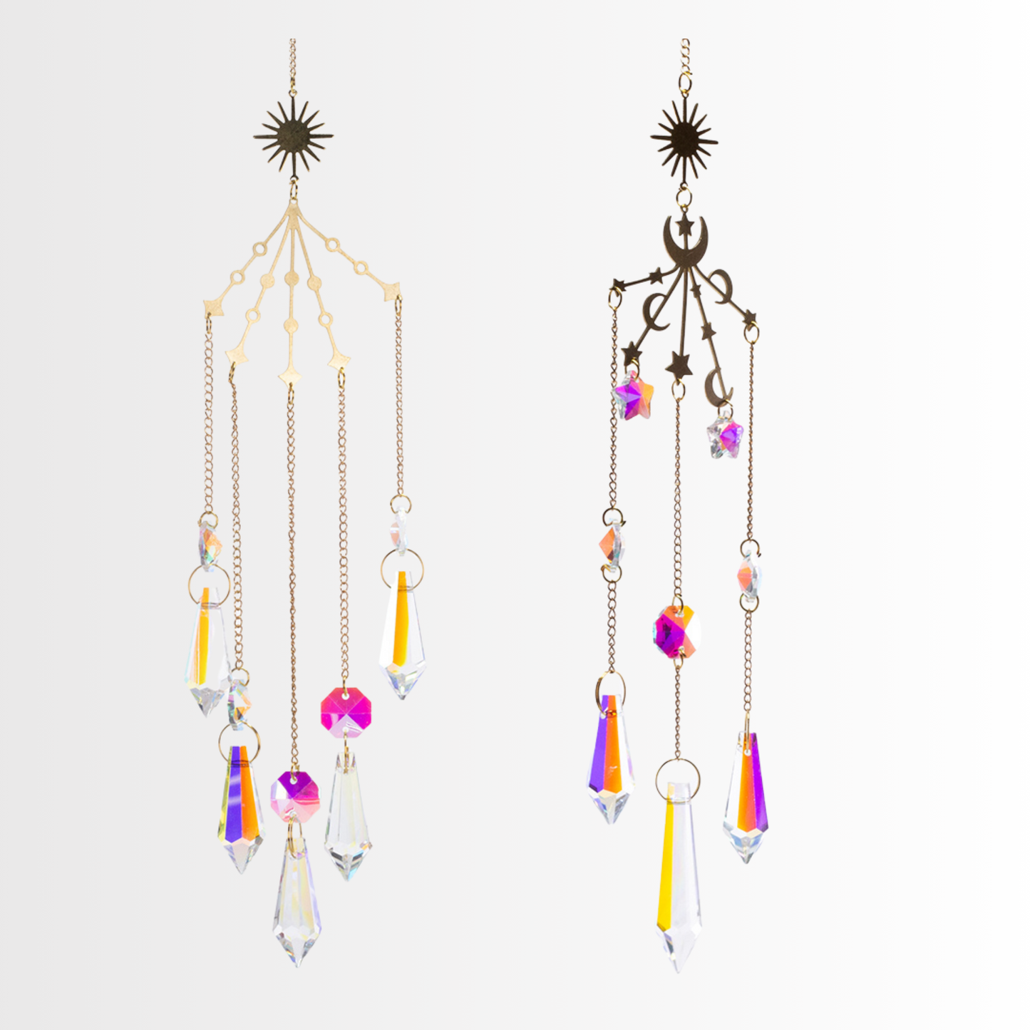 Conjunto de Apanhadores de Sol de Cristal