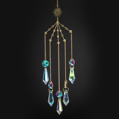 Conjunto de Apanhadores de Sol de Cristal
