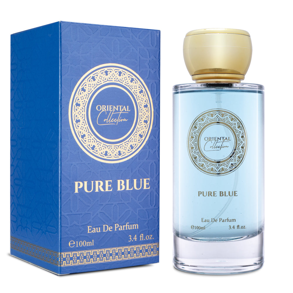 100 ml EDP PURE BLUE fragrância frutada, cítrica, oriental, excitante, unissexo
