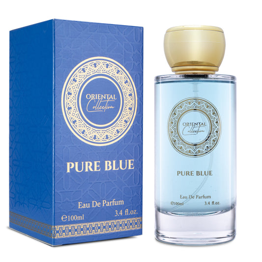 100 ml EDP PURE BLUE fragrância frutada, cítrica, oriental, excitante, unissexo