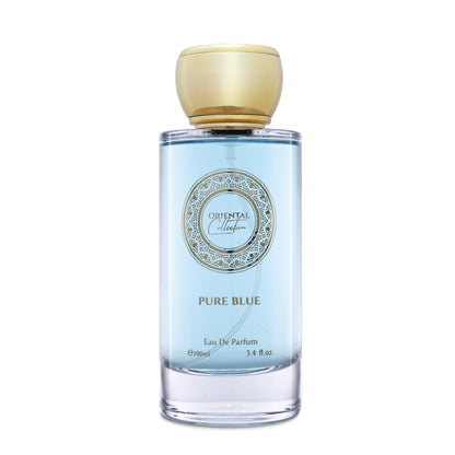 100 ml EDP PURE BLUE fragrância frutada, cítrica, oriental, excitante, unissexo