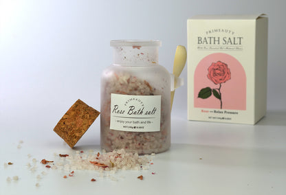 Conjunto de cristais de sal de banho do Mar Morto, Fragrância de Lavanda, Rosa, Camomila