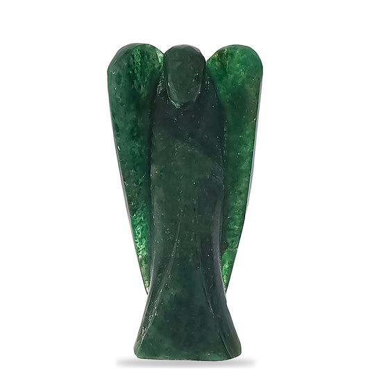 Estátua de anjo com Aventurina que atrai dinheiro e sorte, de 118 quilates