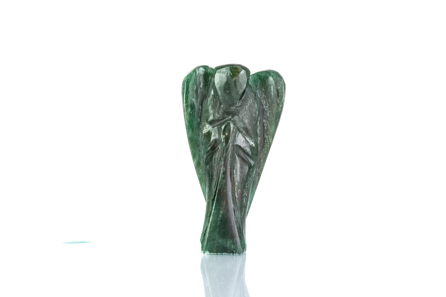 Estátua de anjo com Aventurina que atrai dinheiro e sorte, de 118 quilates