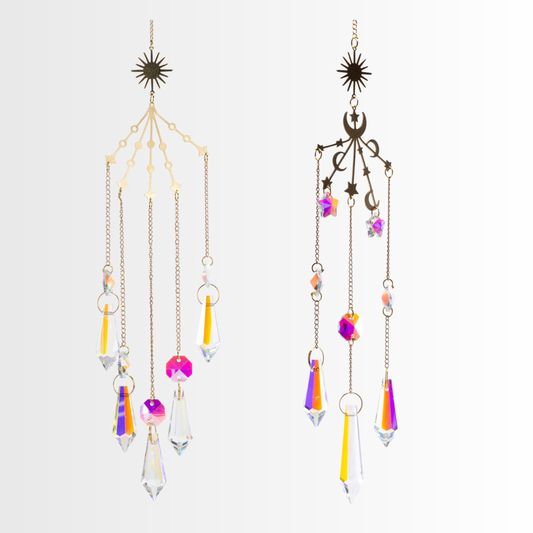 Conjunto de Apanhadores de Sol de Cristal